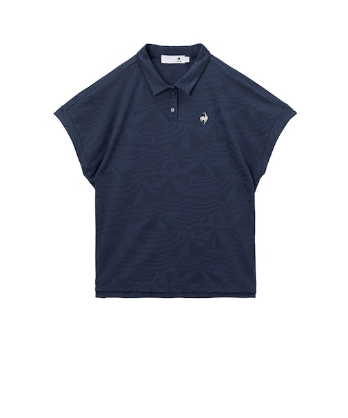 ルコックスポルティフ（lecoqsportif）ゴルフウェア ワイドシルエット総柄半袖シャツ LG6SHS04L NV00