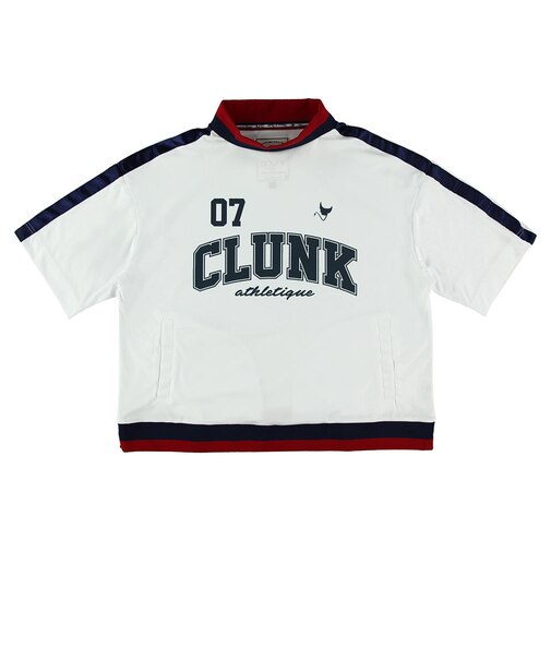 クランク（CLUNK）モックネック ゴルフ 半袖 ハイネックプルオーバー CL5RUG66 WHT