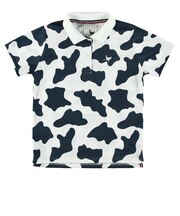 クランク(CLUNK)ゴルフウェア ウシ柄ポロ CL5RUG64 NVY