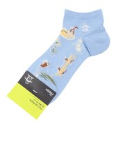 マンシング（MUNSING）アンクル丈 ジャカードソックス MG6SSO13M BL00