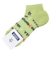 マンシング（MUNSING）アンクル丈 ロゴ柄ソックス MG6SSO14L GR00