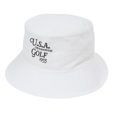 マンシング（MUNSING）帽子 リバーシブルバケットハット MG6SCP71U WH00