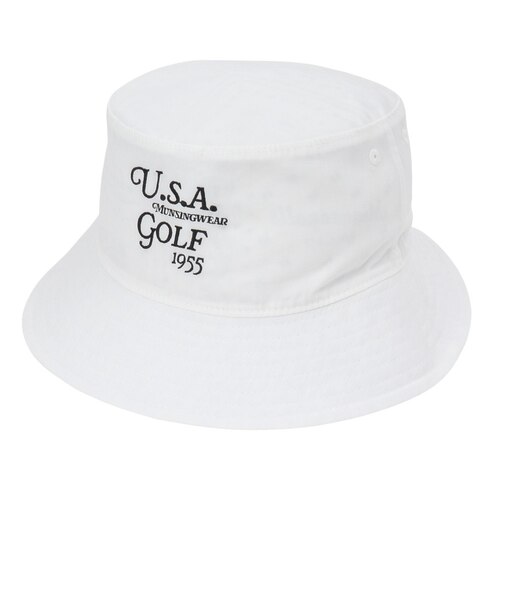 マンシング（MUNSING）帽子 リバーシブルバケットハット MG6SCP71U WH00