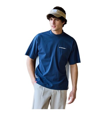 ROSASEN（ROSASEN）モックネック ゴルフ 半袖 超撥水バックロゴ半袖モックネック 044-25243-26SS-098
