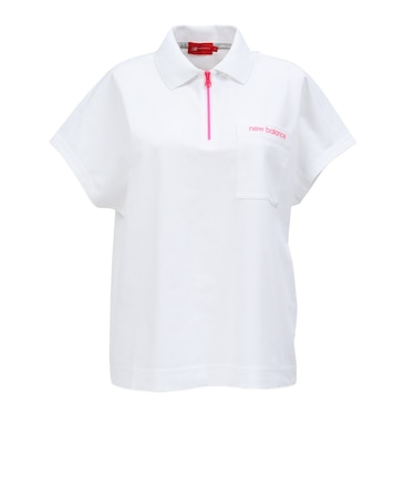 ニューバランス（new balance）ゴルフウェア ハーフジップ BIG 半袖ポロシャツ 012-6160502-030