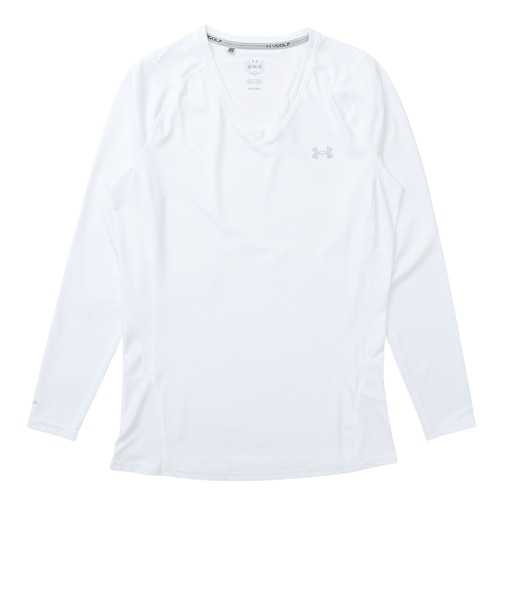 アンダーアーマー（UNDER ARMOUR）ゴルフ アイソチル フィッティド ロングスリーブ Vネックシャツ 1384824 100