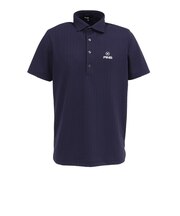 ピン（PING）ゴルフウェア 凸凹 ストライプジャガード 半袖ポロシャツ 621-6160307-120