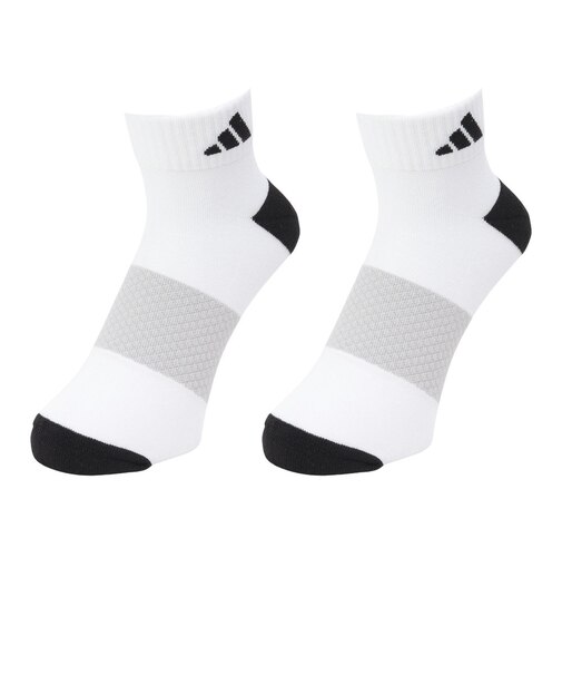 アディダス（adidas）アンクル ファンクショナルソックス 2足組 MIP98-KV7527 W/BLK