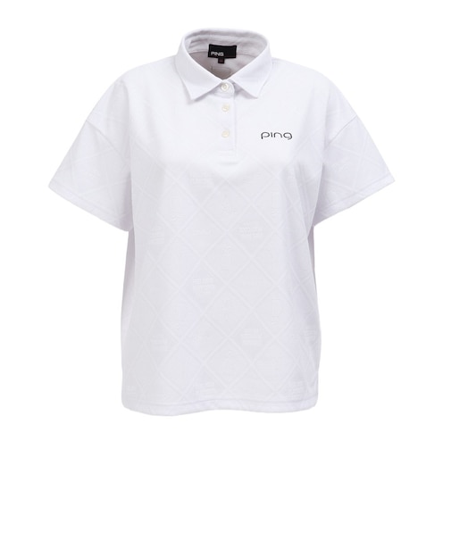 ピン（PING）ゴルフウェア Mr.PINGジャカード リラックス 半袖ポロシャツ 622-6160500-030