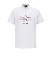 ピン(PING)モックネック ゴルフ SNAPTEX カノコ インレー Mr.PINGプリント 半袖ハイネックカットソー 621-6167401-030