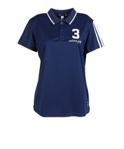 アディダス（adidas）ゴルフウェア アシンメトリーストライプス シャツ OGH90-KM0855 NVY