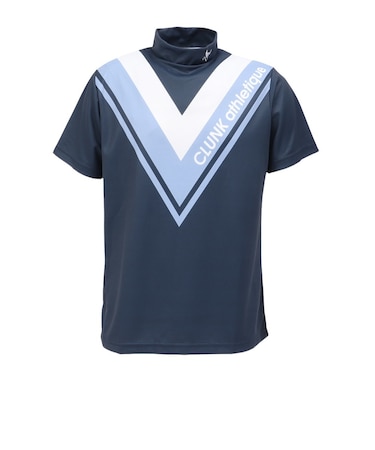 クランク（CLUNK）ゴルフウェア Vラインモック半袖シャツ CL5RTG53 NVY