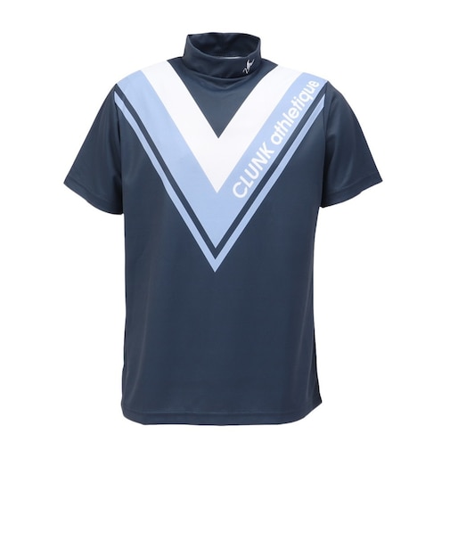 クランク（CLUNK）ゴルフウェア Vラインモック半袖シャツ CL5RTG53 NVY