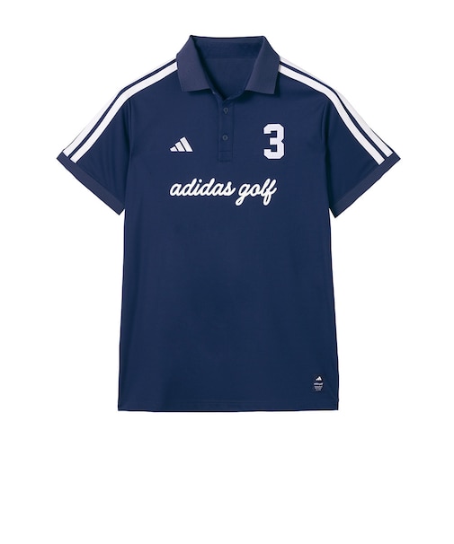 アディダス（adidas）ゴルフウェア 接触冷感 ワーディング 半袖シャツ OGH92-KM0867 NVY