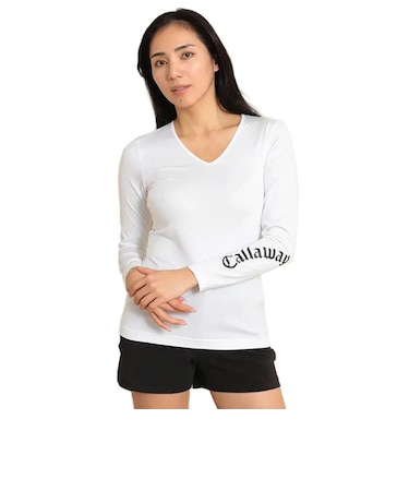キャロウェイ（CALLAWAY）ゴルフウェア クールコア天竺Vネックインナーシャツ C24932201-1030