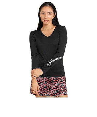 キャロウェイ（CALLAWAY）ゴルフウェア クールコア天竺Vネックインナーシャツ C24932201-1010