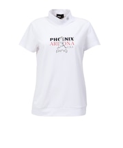 ピン(PING)モックネック ゴルフ Mr.PINGプリント 半袖ハイネックシャツ 622-6167400-030