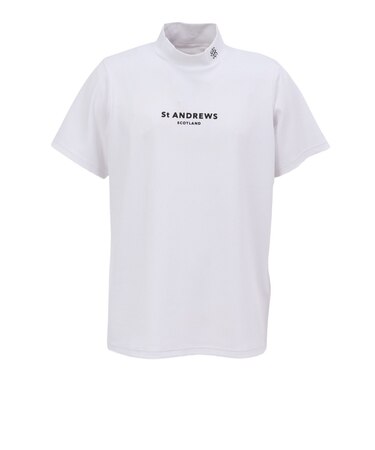 セントアンドリュース（ST.ANDREWS）モックネック ゴルフ メンズ ポップコーンジャージ 半袖ハイネック 042-6167551-030