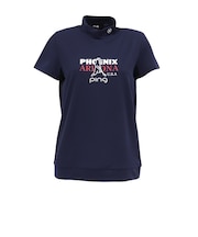 ピン（PING）モックネック ゴルフ Mr.PINGプリント 半袖ハイネックシャツ 622-6167400-120