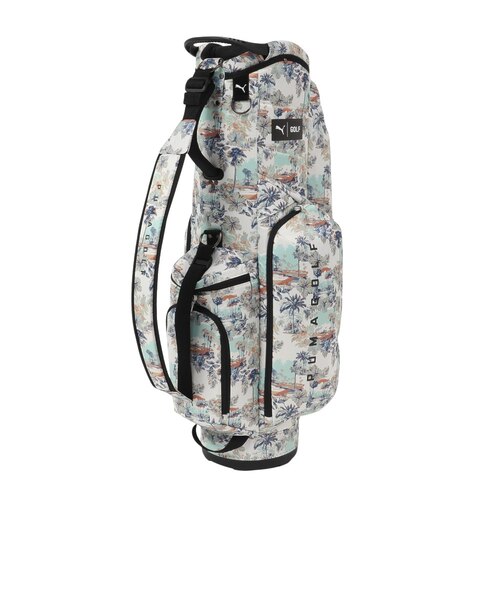 プーマ（PUMA）ゴルフ 軽量 カート式 AOP ロゴ キャディバッグ 4分割