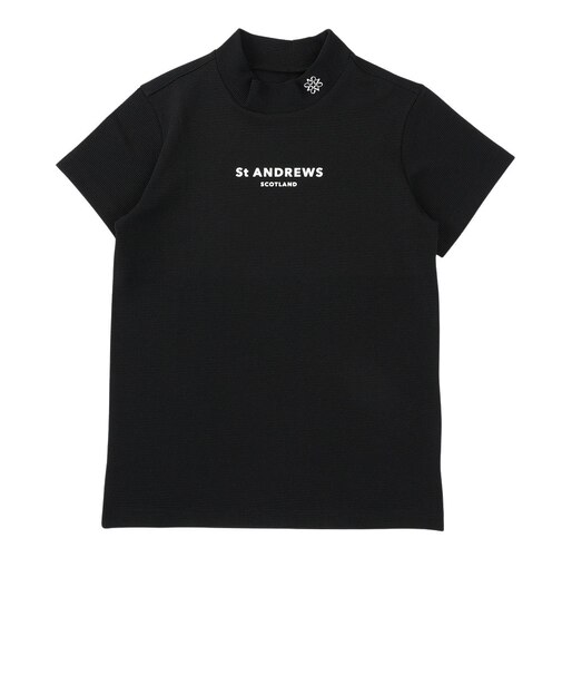 セントアンドリュース（ST.ANDREWS）レディース ゴルフ ポップコーンジャージ 半袖ハイネックシャツ 043-6167552-010