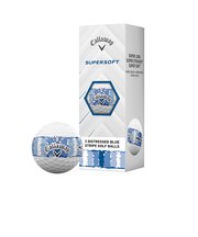 キャロウェイ（CALLAWAY）ゴルフボール SUPERSOFT DISTRESSED STRIPE ブルーボール DIST STRP BLUE 3B スリー…