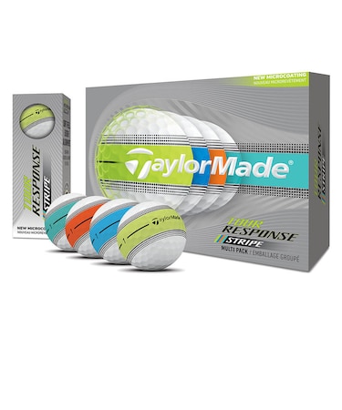 テーラーメイド（TAYLORMADE）ゴルフボール ツアーレスポンス ストライプ MultiGLB dz ダース(12個入り)