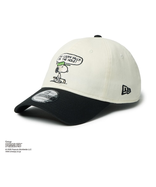 ニューエラ（NEW ERA）帽子 キャップ 9TWENTY ビンテージピーナッツ ゴルフ スヌーピー ウッドストック 14865328