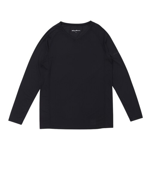 トミーアーマー（Tommy Armour）冷感長袖Vネックシャツ TAGC26SSCA002 BLK