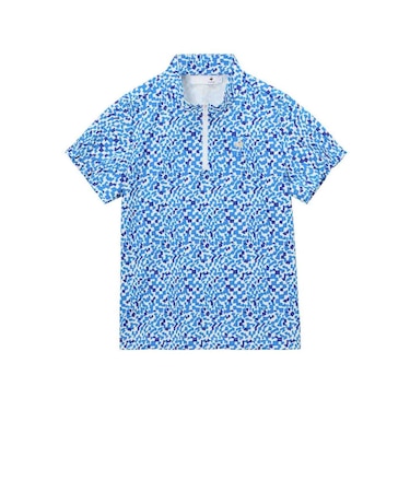 ルコックスポルティフ（lecoqsportif）ワイドシルエット モックネックシャツ LG6SHS81L BL00