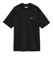 マンシング（MUNSING）ゴルフ 半袖 ペンギン グラフィックモックネックシャツ MU6SHS04M BK00