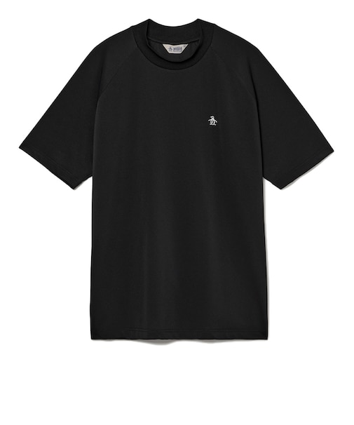 マンシング（MUNSING）ゴルフ 半袖 ペンギン グラフィックモックネックシャツ MU6SHS04M BK00