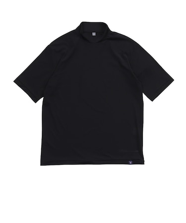 シルバースコット845（SILVERSCOTT845）ゴルフ 半袖 冷感ナイロンメッシュ モックネックシャツ SS26SST010 BLK