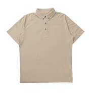 ハーレー（HURLEY）ゴルフウェア PHANTOM ポリプロピレン ブロックパーティ ショートスリーブ ボタンダウン ポロシャツ MGPS26117P-BEG