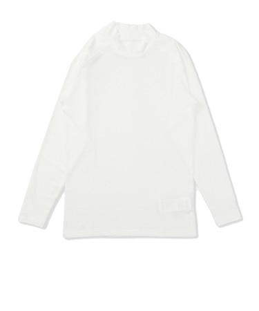 ハーレー（HURLEY）PHANTOM ポリプロピレン コールドメッシュ インナー モック ロングスリーブシャツ MGIW26110P-WHT