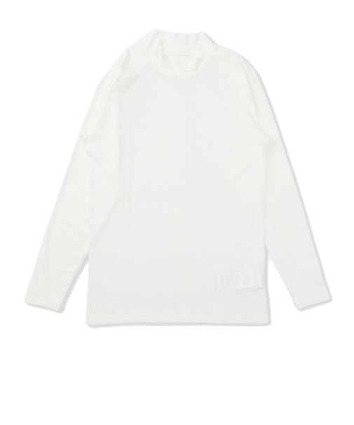 ハーレー（HURLEY）PHANTOM ポリプロピレン コールドメッシュ インナー モック ロングスリーブシャツ MGIW26110P-WHT