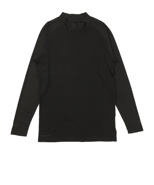 ハーレー（HURLEY）PHANTOM ポリプロピレン コールドメッシュ インナー モック ロングスリーブシャツ MGIW26110P-BLK
