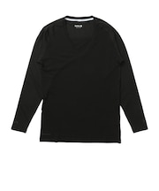 ハーレー（HURLEY）PHANTOM ポリプロピレン コールドメッシュ インナー Vネック ロングスリーブシャツ MGIW26111P-BLK