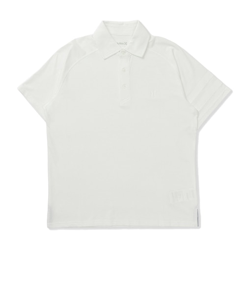 ハーレー（HURLEY）ゴルフウェア PHANTOM ポリプロピレン メッシュ ブロックパーティ ショートスリーブ ポロシャツ MGPS26119P-WHT