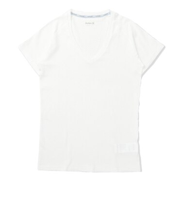 ハーレー（HURLEY）PHANTOM ポリプロピレン コールドメッシュ インナー Vネック ショートスリーブシャツ MGIW26112P-WHT