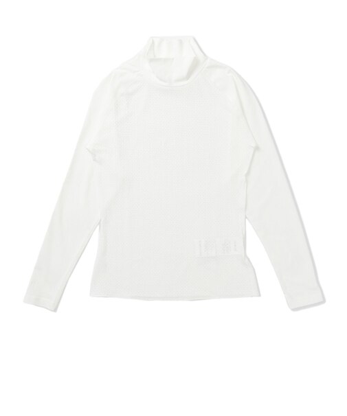 ハーレー（HURLEY）ゴルフ PHANTOM ポリプロピレン コールドメッシュ インナー モック ロングスリーブシャツ 長袖 WGIW26124P-WHT