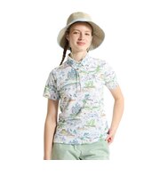 マンシングウエア（MUNSINGWEAR）ゴルフウェア Sunscreen NIR 高通気ミネアポリス総柄半袖ポロシャツ MG6SHS42L WH00