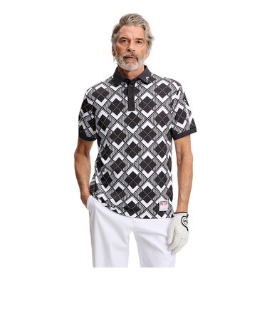 ジェイリンドバーグ（J.LINDEBERG）ゴルフウェア 30Y Tour Tech Striped 半袖ポロシャツ 071-25641-26SS-019