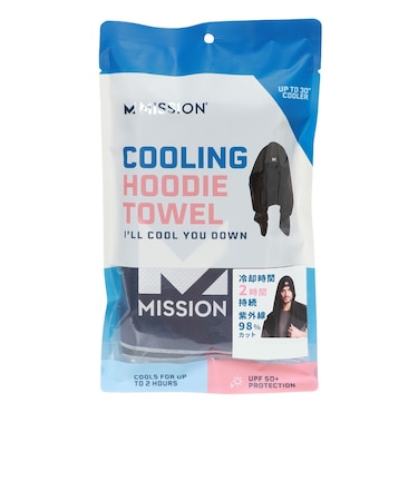 ミッション（MISSION）クーリングフーディータオル Navy