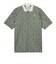ルコックスポルティフ（lecoqsportif）ゴルフウェア モノグラム柄ワイドシルエット半袖ポロシャツ LG6SHS12M GR00