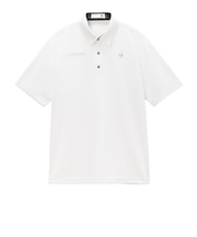 ルコックスポルティフ（lecoqsportif）ゴルフウェア 吸汗速乾 メッシュ調 ワイドシルエット 半袖ポロシャツ LG6SHS13M WH00
