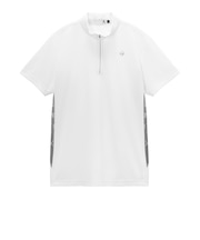 ルコックスポルティフ（lecoqsportif）ゴルフウェア 吸汗速乾 モノグラム柄 ハーフジップ 半袖シャツ LG6SHS85M WH00