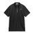 ルコックスポルティフ（lecoqsportif）ゴルフウェア 吸汗速乾 モノグラム柄 ハーフジップ 半袖シャツ LG6SHS85M BK00