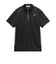 ルコックスポルティフ（lecoqsportif）ゴルフウェア 吸汗速乾 モノグラム柄 ハーフジップ 半袖シャツ LG6SHS85M BK00