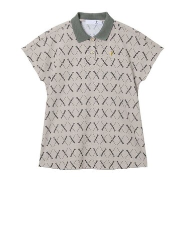 ルコックスポルティフ（lecoqsportif）ゴルフウェア SUNSCREEN NIR Aラインシルエット 半袖ポロシャツ LG6SHS08L GY00